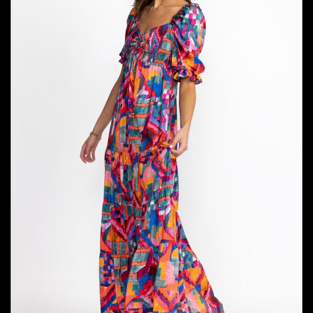 New with Tags Johnny Was Summer Day Dream Silk Maxi Dress